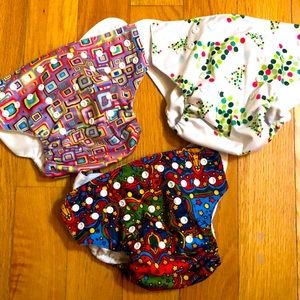 Baby Goal cloth diaper bundle EUC